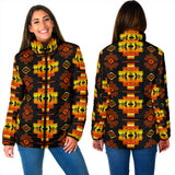 Powwow StoreGBNAT0072006 Pattern Native Women's Padded Jacket