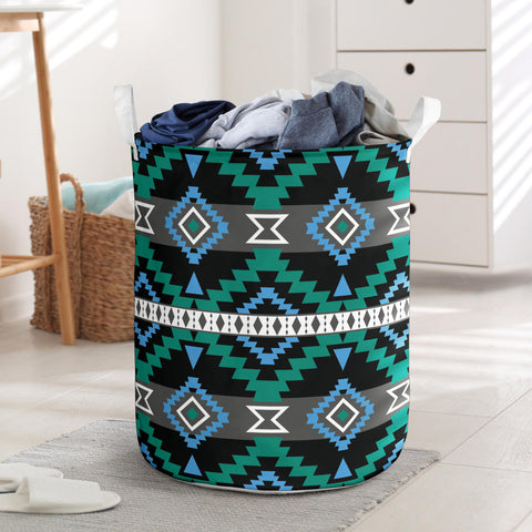 Powwow StoreLB0026 Pattern Native American Laundry Basket