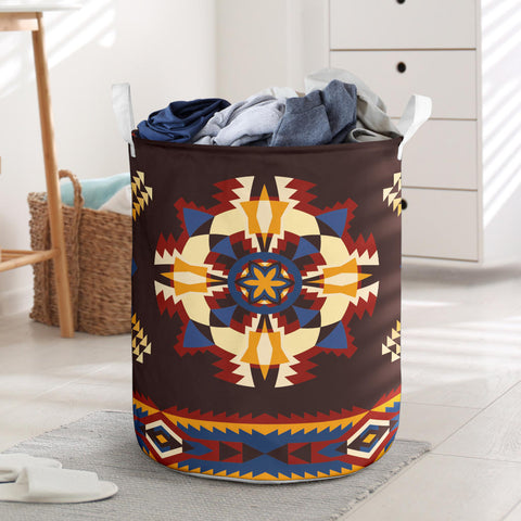 Powwow StoreLB003 Pattern Native American Laundry Basket