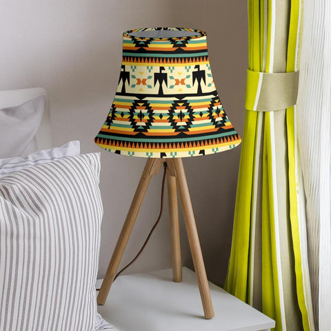 Thunderbirds Yellow Native American Bell Lamp Shade no link - Powwow Store