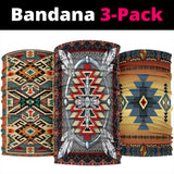 Powwow Store naumaddic arts native american design bandana 3 pack