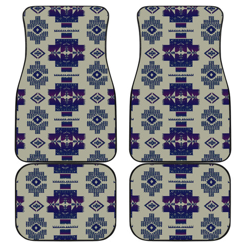 Powwow StoreGBNAT0072017 Pattern Front And Back Car Mats (Set Of 4)