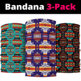 Native Tribes Pattern Native American Bandana 3 Pack New