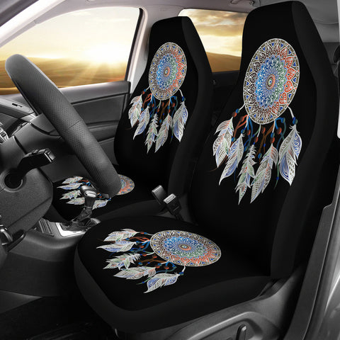 GB-NAT00259 Mandala Dream Catcher Car Seat Covers