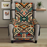 Orange Native Tribes Pattern Native American 23 Chair Sofa Protector - Powwow Store