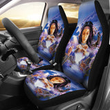 Powwow Store gb nat00442 girl animals car seat covers