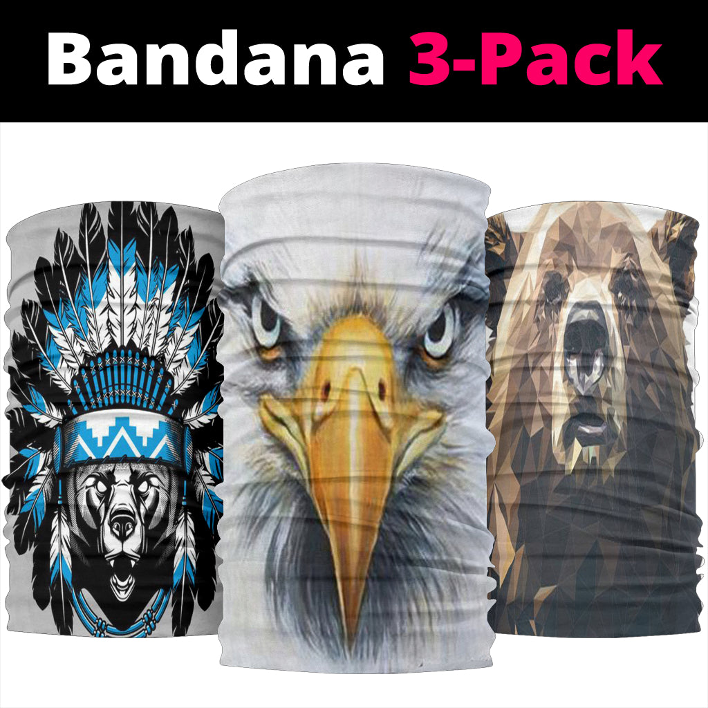 Eagle With Owl Bandana 3-Pack NEW