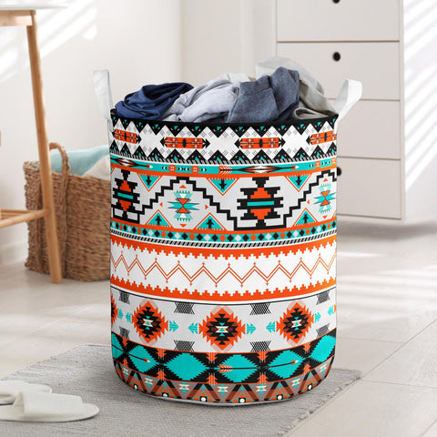 GB-NAT00152	 Border Design Patterns Laundry Basket