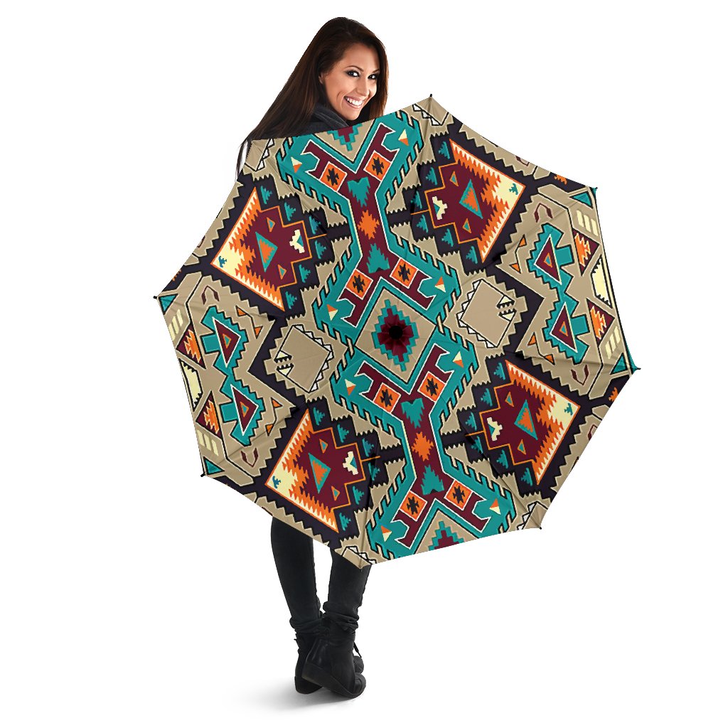 Native American Tribal Pattern Print Umbrella - Powwow Store