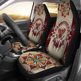 Powwow Store csa 004 red thunderbird native car seat cover