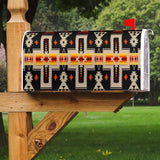 GB-NAT00062-01 Black Tribe Design Mailbox Cover