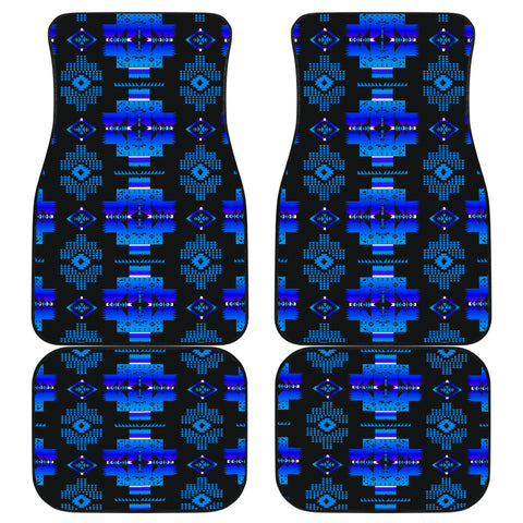 Powwow StoreGBNAT0072002  Pattern Front And Back Car Mats (Set Of 4)