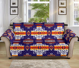 Purple Native Tribes Pattern Native American 70 Chair Sofa Protector - Powwow Store