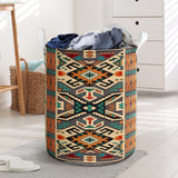 Powwow Store gb nat00225 orange native tribes laundry basket