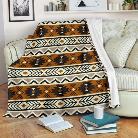 Powwow Store gb nat00522 brown seamless pattern blanket