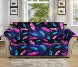 Colorful Feather Native American 70 Chair Sofa Protector - Powwow Store