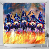 Warriors Native American Shower Curtain - Powwow Store