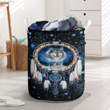 GB-NAT00010	Galaxy Dreamcatcher Wolf 3D Laundry Basket