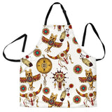 Bison Owl Feather Native American Apron - ProudThunderbird