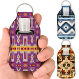 Native Pattern Sanitizer Bottle Keychains SET 10
