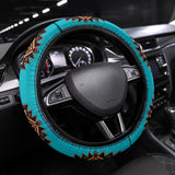 Powwow Store gb nat00064 brown western steering wheel cover