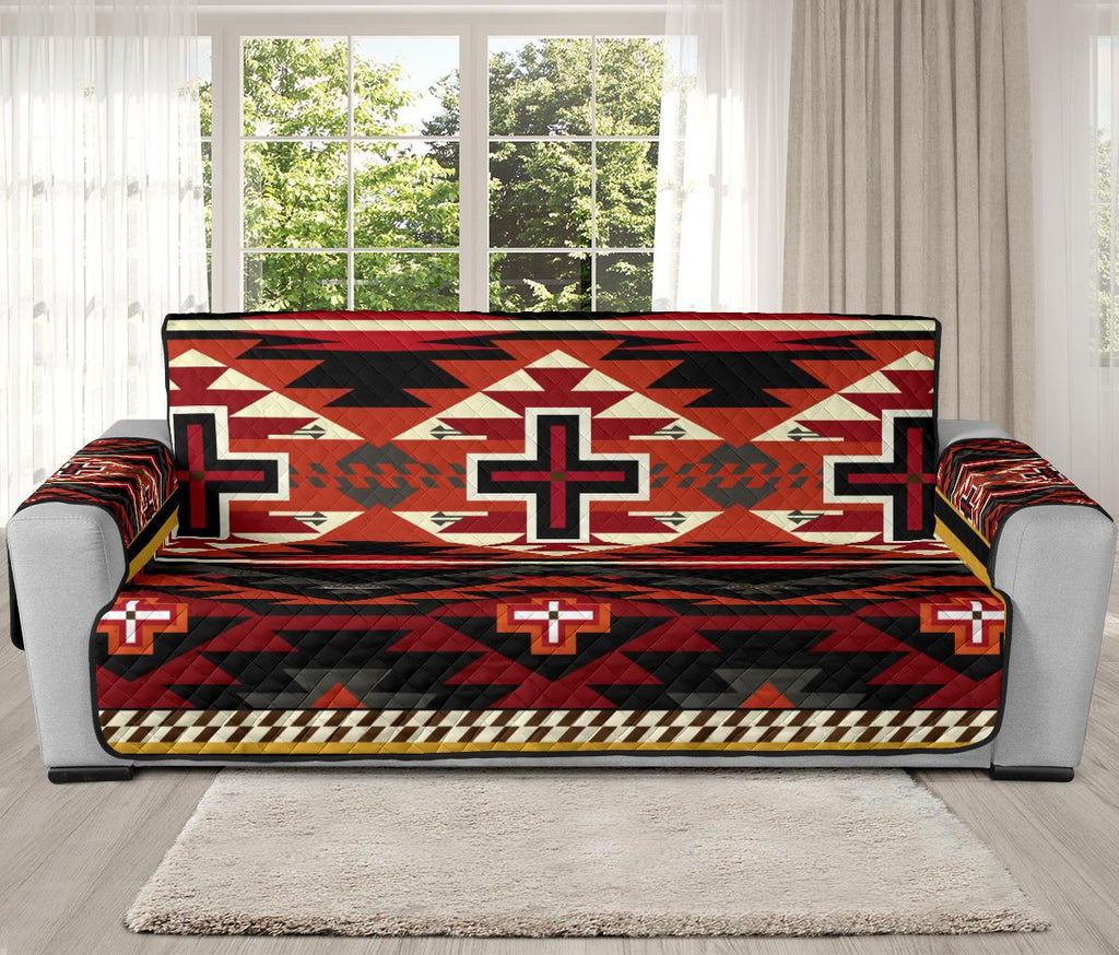 United Tribes Pattern Native American 78" Oversized Sofa Protector