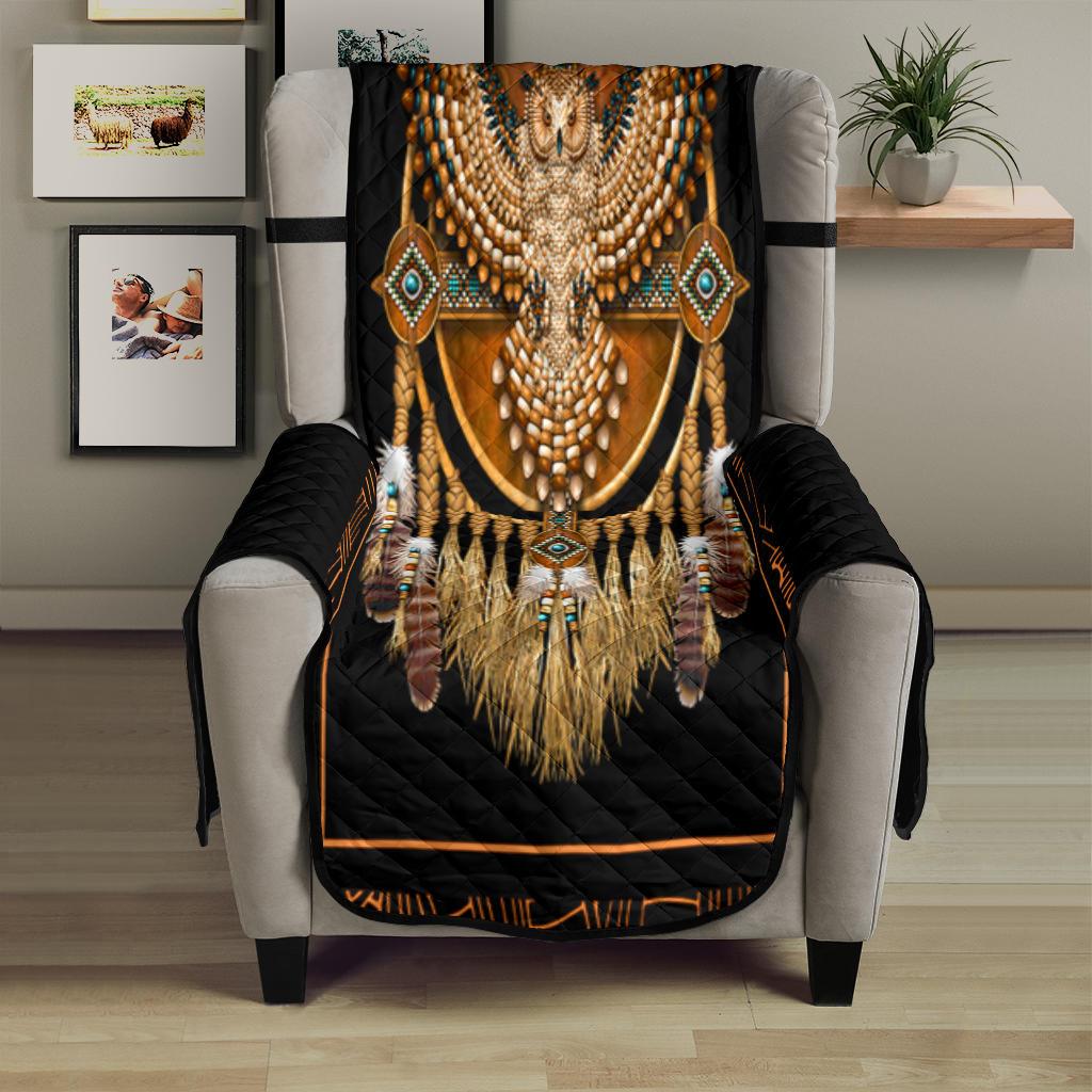Golden Owl Dreamcatcher Native American 23" Chair Sofa Protector