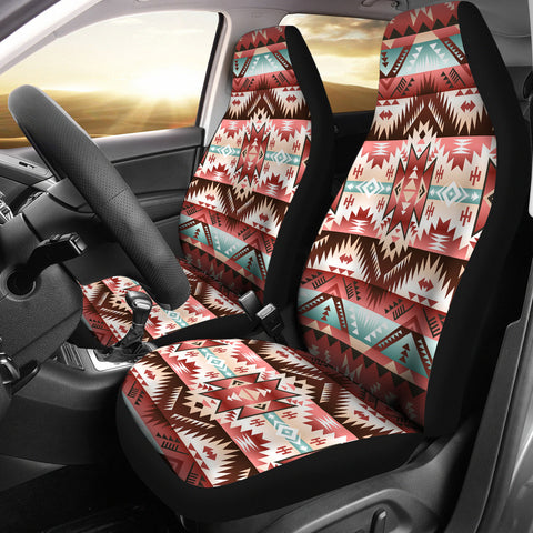 GB-NAT00540 Red Vector Car Seat Covers