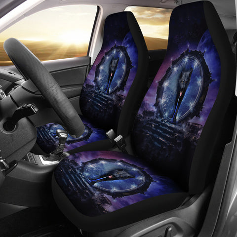 CSC-0012 Black Wolf Galaxy Native Car Seat Covers