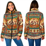 Powwow StoreGBNAT0005402 Kokopelli Myth Women's Padded Jacket