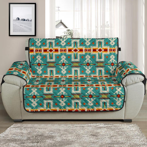 Native American Tribe Navy Pattern Chair Sofa Protector - Powwow Store