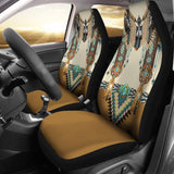 Brown Pattern Breastplate Native American Car Seat Cover GB-NAT00059-CARS01