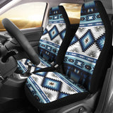 GB-NAT00528 Blue Colors Pattern Car Seat Covers