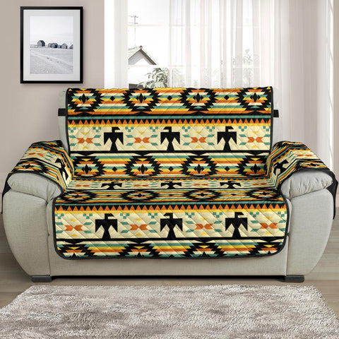 Thunderbird Yellow Native American Chair Sofa Protector - Powwow Store