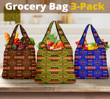 Tribe Native Mixing Color Grocery Bags