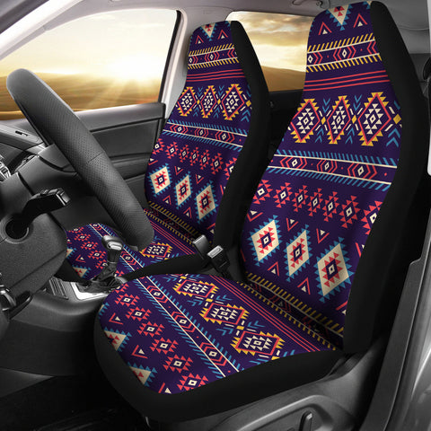 CSA-00048 Pattern Purple Native Car Seat Cover