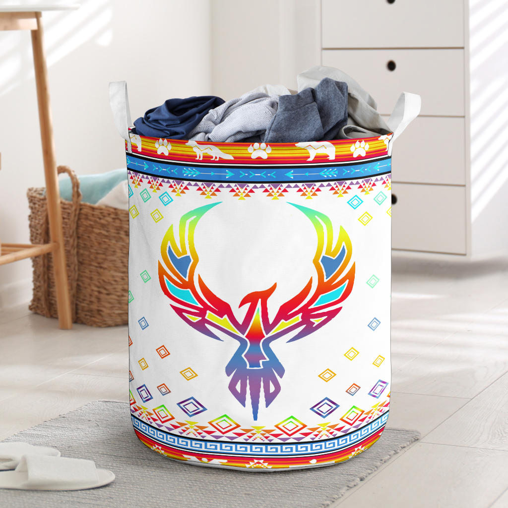 GB-NAT00067 Phoenix Rising Laundry Basket