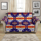 Purple Native Tribes Pattern Native American Chair Sofa Protector - Powwow Store