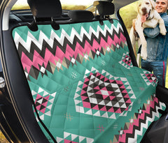 GB-NAT00415-03 Ethnic Geometric Pink Pattern Pet Seat Cover - Powwow Store
