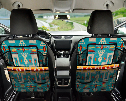 Powwow StoreGBNAT0006205 Turquoise Tribe Car Back Seat Organizers