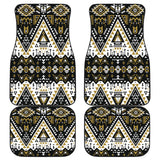 Powwow Store gb nat00612 retro color tribal front and back car mats set of 4