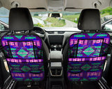 Powwow StoreGBNAT00628 Purple Pattern Native Car Back Seat Organizers