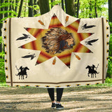 Tribe Chief & Warriors Native American Hooded Blanket
