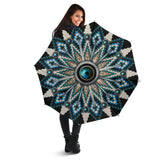 Gray Blue Native American Umbrella - Powwow Store