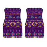 Powwow Store gb nat00549 02 light purple pattern front car mats set of 2