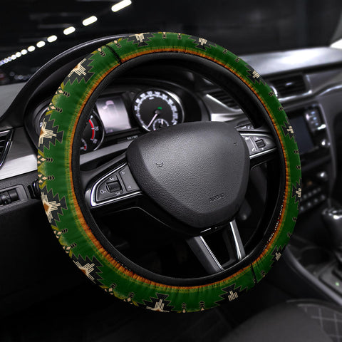 GB-NAT0001 Southwest Green Symbol Steering Wheel Cover