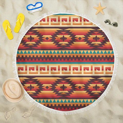 Ethnic Pattern Native American Beach Blanket - Powwow Store