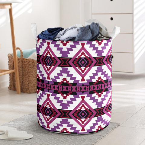 Powwow StoreLB0024 Pattern Native American Laundry Basket