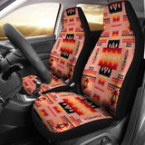 GB-NAT00046-16 Tan Tribe Pattern Native American Car Seat Covers