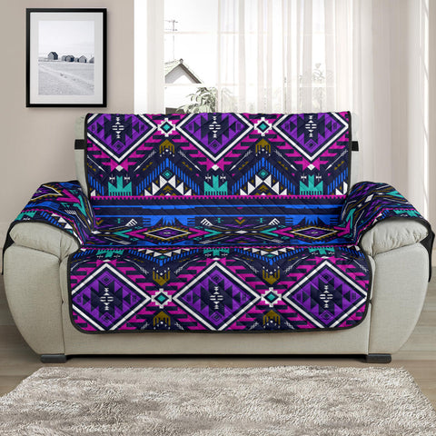 GB-NAT00380 Purple Tribe Pattern 48" Chair Sofa Protector